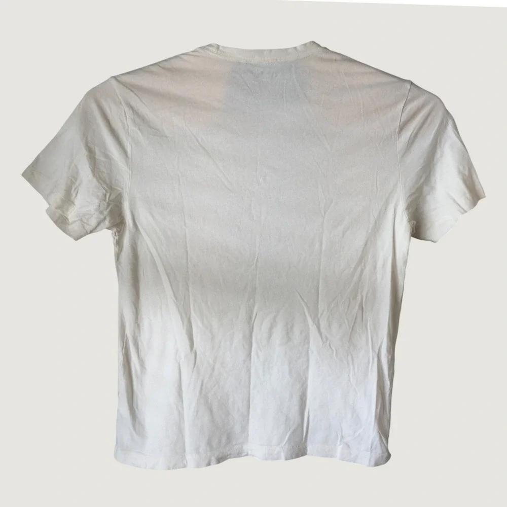 1509 | True Religion SS Matte Foil Buddha Tee Graphic White Mens XL